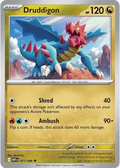 Druddigon (SV: White Flare) Near Mint - Nick Nack's Full Frontal Attack