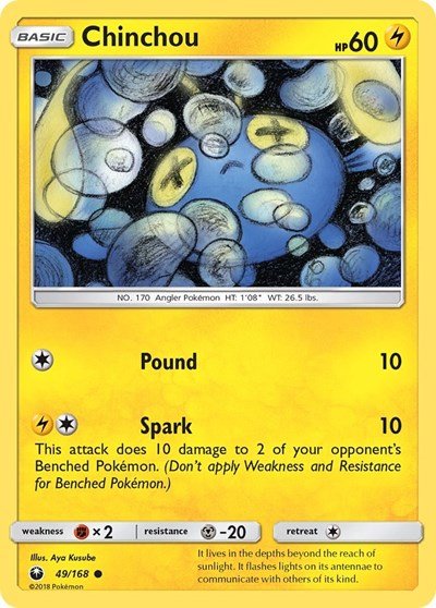 Chinchou (SM - Celestial Storm) Near Mint - Nick Nack's Full Frontal Attack