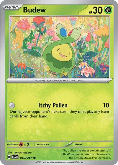 Budew - 016 (ME: Ascended Heroes) Near Mint - Nick Nack's Full Frontal Attack