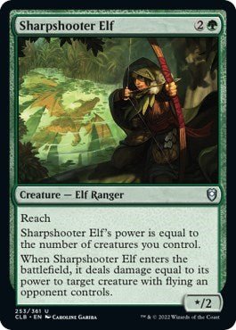 Sharpshooter Elf (Commander Legends: Battle for Baldur's Gate) Near Mint - Nick Nack's Full Frontal Attack