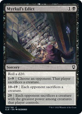 Myrkul's Edict (Commander Legends: Battle for Baldur's Gate) Near Mint - Nick Nack's Full Frontal Attack