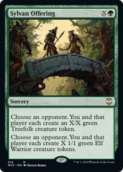 Sylvan Offering (Commander: Streets of New Capenna) Near Mint - Nick Nack's Full Frontal Attack