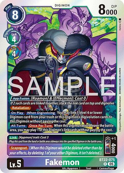 Fakemon (Cyber Eden) Near Mint Foil