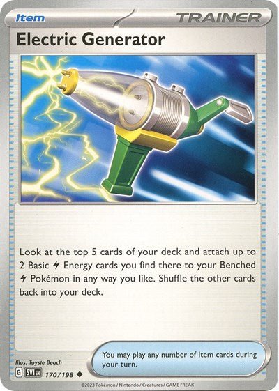 Electric Generator (Scarlet and Violet: Base Set) Near Mint - Nick Nack's Full Frontal Attack