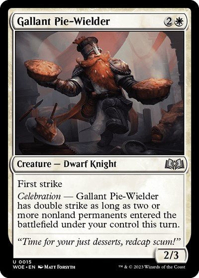 Gallant Pie-Wielder (Wilds of Eldraine) Near Mint - Nick Nack's Full Frontal Attack