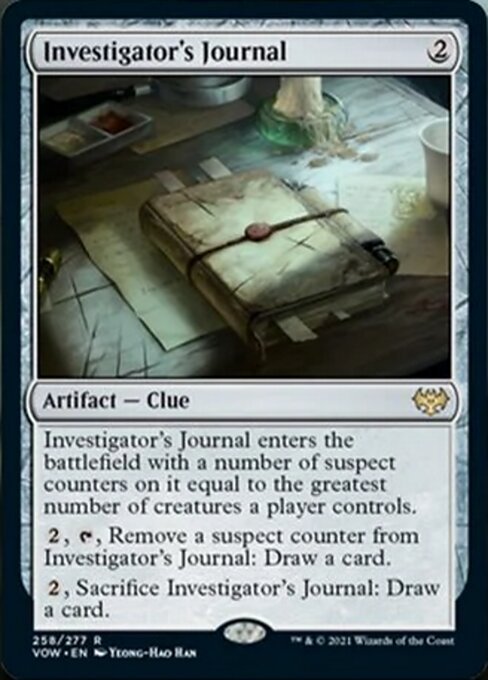 Investigator's Journal (Innistrad: Crimson Vow) Near Mint - Nick Nack's Full Frontal Attack