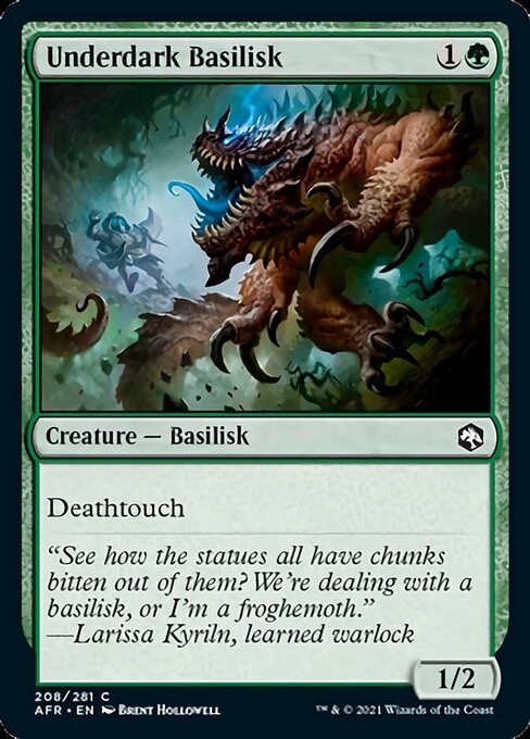 Underdark Basilisk (Adventures in the Forgotten Realms) Near Mint - Nick Nack's Full Frontal Attack