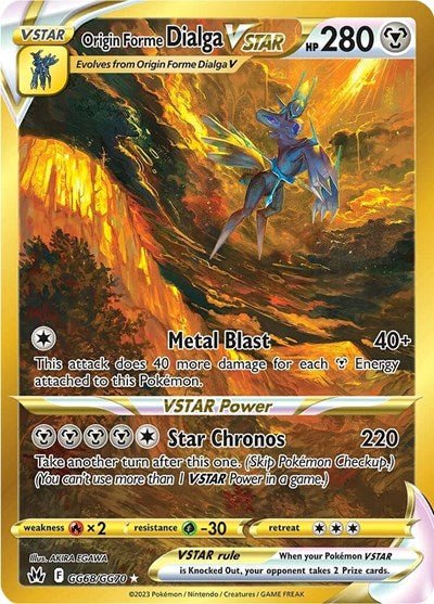 Origin Forme Dialga VSTAR (Secret) (Crown Zenith: Galarian Gallery) Near Mint Holofoil - Nick Nack's Full Frontal Attack