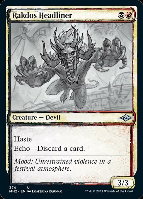 Rakdos Headliner (Showcase) (Modern Horizons 2) Near Mint - Nick Nack's Full Frontal Attack