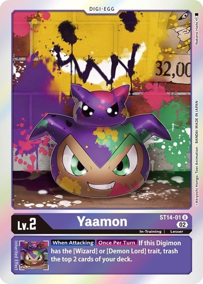 Yaamon (Starter Deck 14: Beelzemon Advanced Deck Set) Near Mint Foil - Nick Nack's Full Frontal Attack
