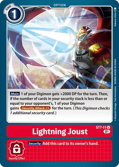 Lightning Joust (Starter Deck 07: Gallantmon) Near Mint - Nick Nack's Full Frontal Attack