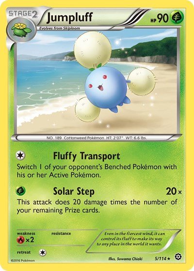 Jumpluff (XY - Steam Siege) Near Mint - Nick Nack's Full Frontal Attack