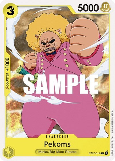 Pekoms (Starter Deck 7: Big Mom Pirates) Near Mint - Nick Nack's Full Frontal Attack