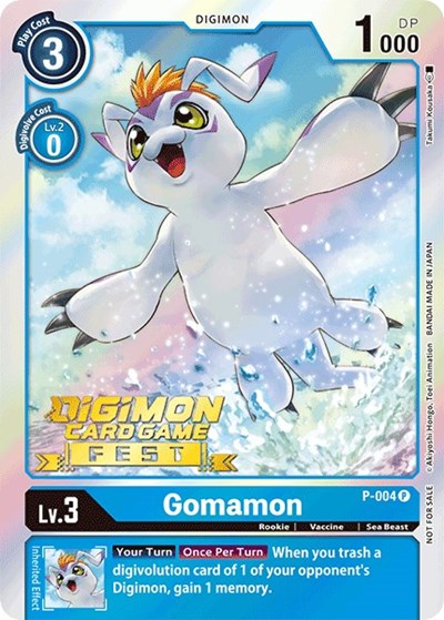 Gomamon P-004 (Digimon Fest 2022) (Digimon Promotion Cards) Near Mint Foil