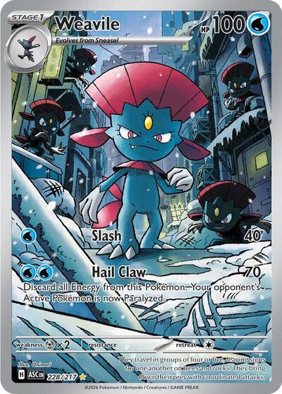 Weavile - 228 (ME: Ascended Heroes) Near Mint Holofoil