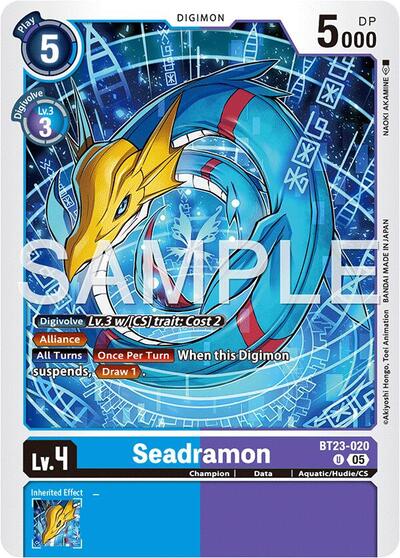 Seadramon (Hackers' Slumber) Near Mint - Nick Nack's Full Frontal Attack