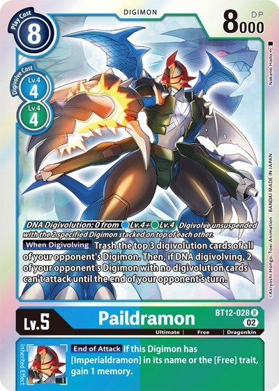 Paildramon (Across Time) Near Mint Foil - Nick Nack's Full Frontal Attack