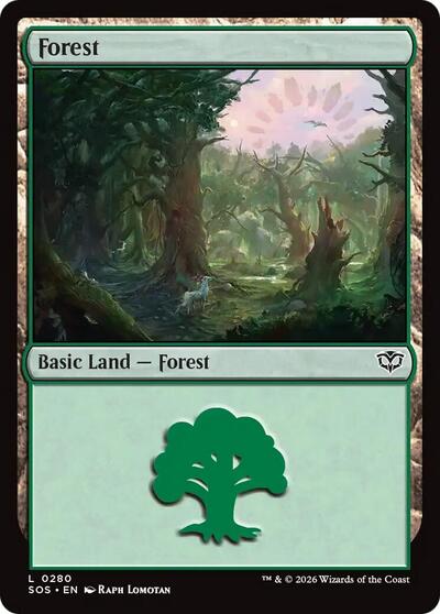 Forest (0280) (Secrets of Strixhaven) Near Mint