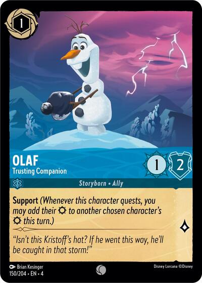Olaf - Trusting Companion (Ursula's Return) Near Mint - Nick Nack's Full Frontal Attack