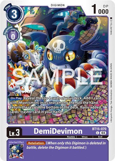 DemiDevimon (Exceed Apocalypse) Near Mint - Nick Nack's Full Frontal Attack