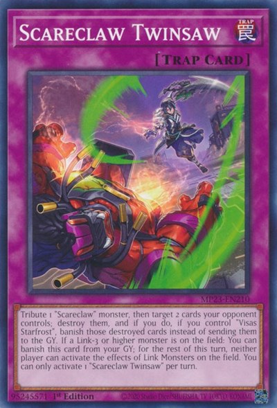 Scareclaw Twinsaw (25th Anniversary Tin: Dueling Heroes Mega Pack) Light Play 1st Edition