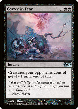 Cower in Fear (Magic 2013 Core Set) Light Play