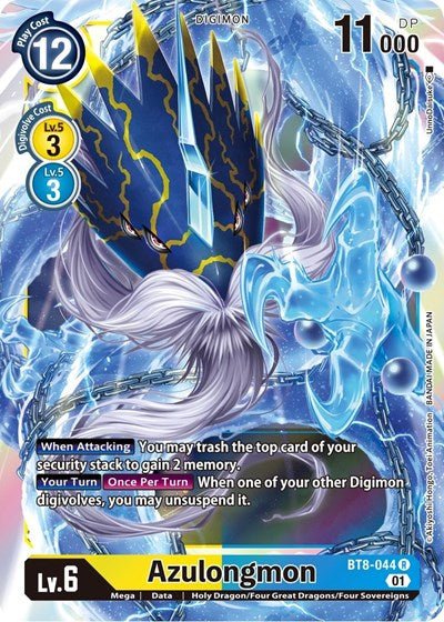 Azulongmon (New Awakening) Near Mint Foil - Nick Nack's Full Frontal Attack