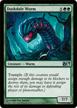 Duskdale Wurm (Magic 2013 Core Set) Light Play