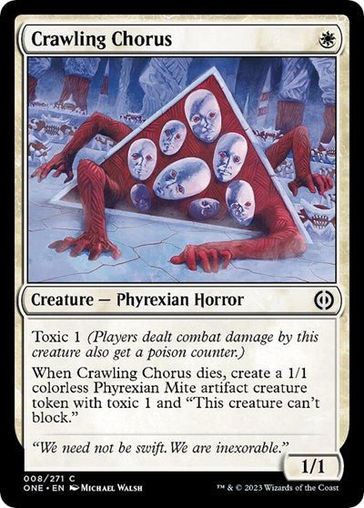 Crawling Chorus (Phyrexia: All Will Be One) Near Mint - Nick Nack's Full Frontal Attack