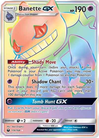 Banette GX (Secret) (SM - Celestial Storm) Near Mint Holofoil