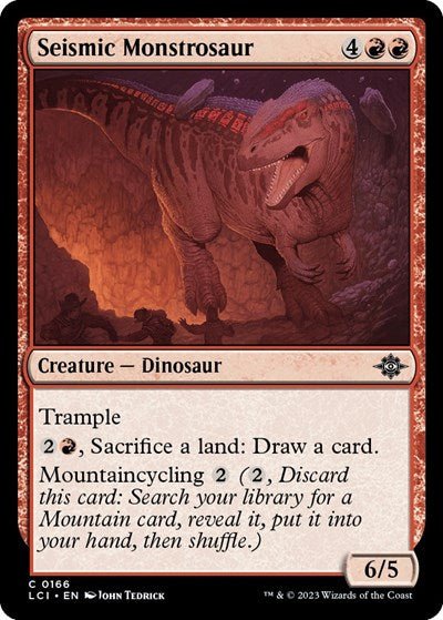 Seismic Monstrosaur (The Lost Caverns of Ixalan) Near Mint - Nick Nack's Full Frontal Attack