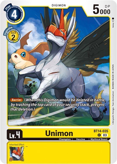 Unimon (Blast Ace) Near Mint - Nick Nack's Full Frontal Attack