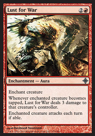 Lust for War (Rise of the Eldrazi) Light Play