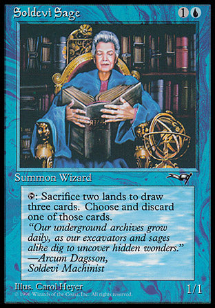 Soldevi Sage (Blue Robe) (Alliances) Light Play - Nick Nack's Full Frontal Attack