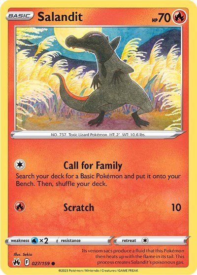 Salandit (Crown Zenith) Near Mint Reverse Holofoil - Nick Nack's Full Frontal Attack