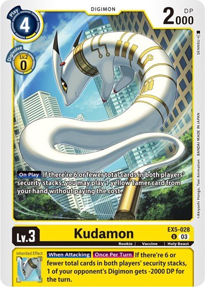 Kudamon (Animal Colosseum) Near Mint - Nick Nack's Full Frontal Attack