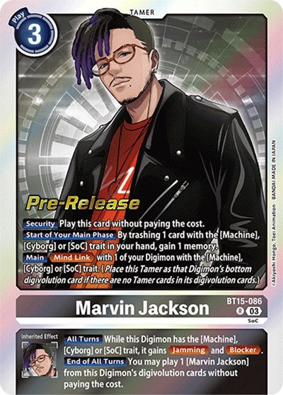 Marvin Jackson (Exceed Apocalypse Pre-Release Cards) Near Mint Foil