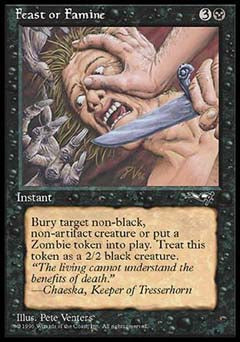 Feast or Famine (Knife) (Alliances) Light Play - Nick Nack's Full Frontal Attack