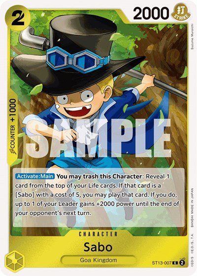 Sabo (007) (Ultra Deck: The Three Brothers) Near Mint Foil - Nick Nack's Full Frontal Attack