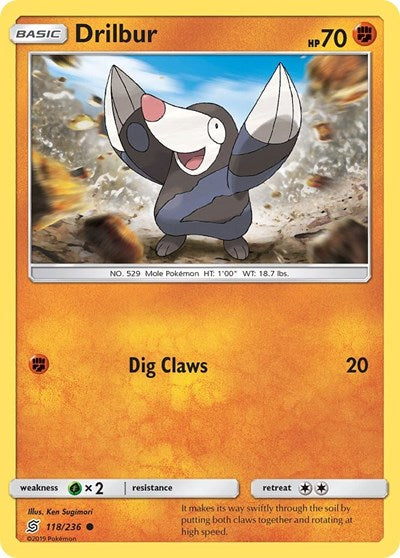 Drilbur (SM - Unified Minds) Near Mint