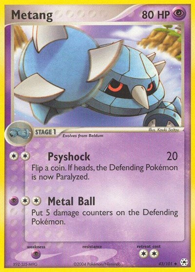 Metang - 043 (Hidden Legends) Light Play