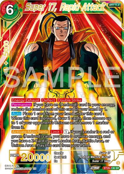 Super 17, Rapid Attack (Ultimate Advent) Near Mint Foil - Nick Nack's Full Frontal Attack