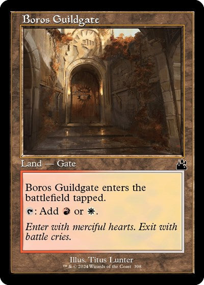 Boros Guildgate (Retro Frame) (Ravnica Remastered) Near Mint - Nick Nack's Full Frontal Attack
