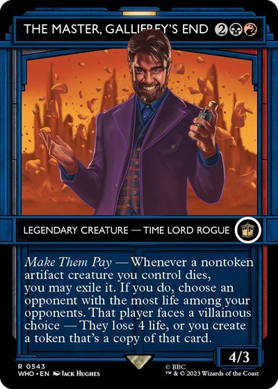 The Master, Gallifrey's End (Showcase) (Universes Beyond: Doctor Who) Near Mint - Nick Nack's Full Frontal Attack