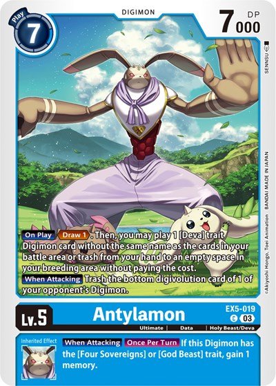 Antylamon (Animal Colosseum) Near Mint - Nick Nack's Full Frontal Attack