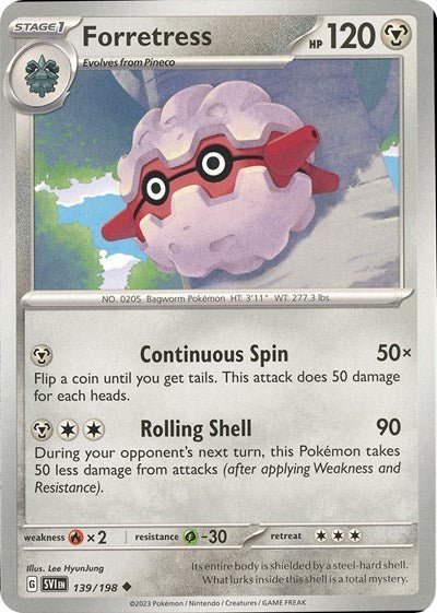 Forretress (Scarlet and Violet: Base Set) Near Mint - Nick Nack's Full Frontal Attack