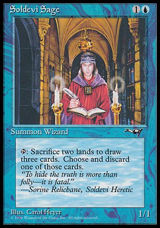 Soldevi Sage (Red Robe) (Alliances) Light Play - Nick Nack's Full Frontal Attack