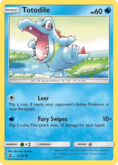 Totodile (Dragon Majesty) Near Mint Reverse Holofoil