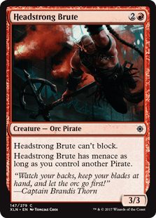 Headstrong Brute (Ixalan) Near Mint - Nick Nack's Full Frontal Attack