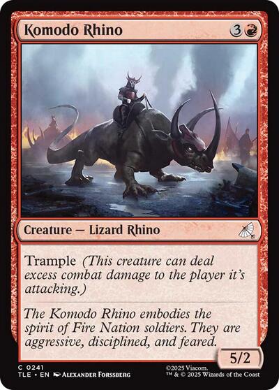 Komodo Rhino (Avatar: The Last Airbender: Eternal - Legal) Near Mint - Nick Nack's Full Frontal Attack